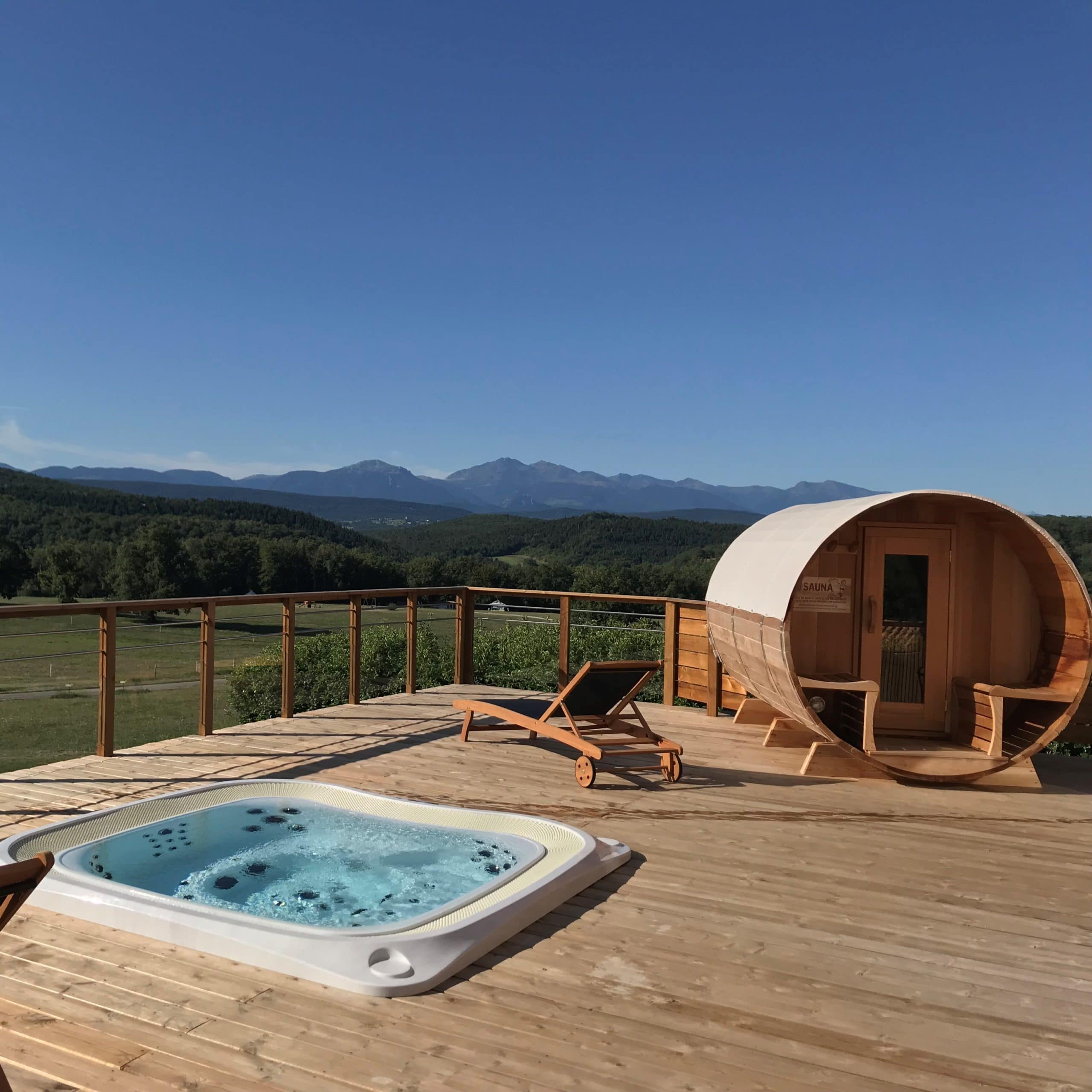 Le sauna du Camping de La Besse en Ariège