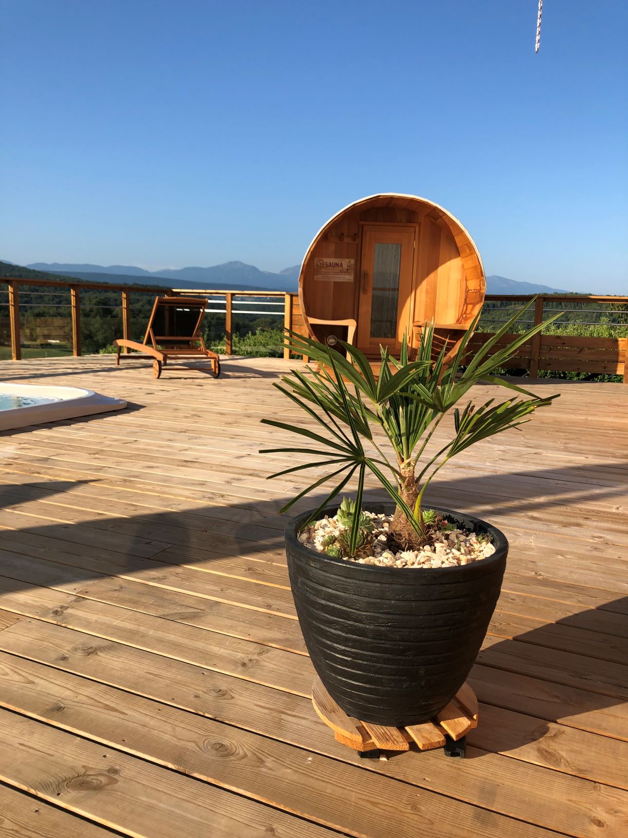 Le sauna du Camping de La Besse en Ariège